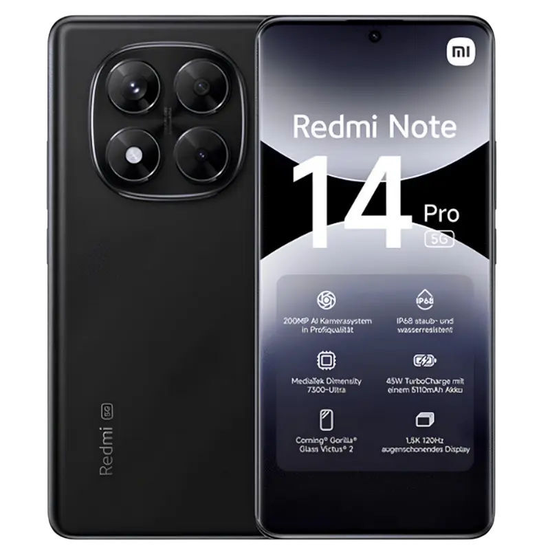 Xiaomi Redmi Note 14 Pro 5G / 8GB / 256GB Black