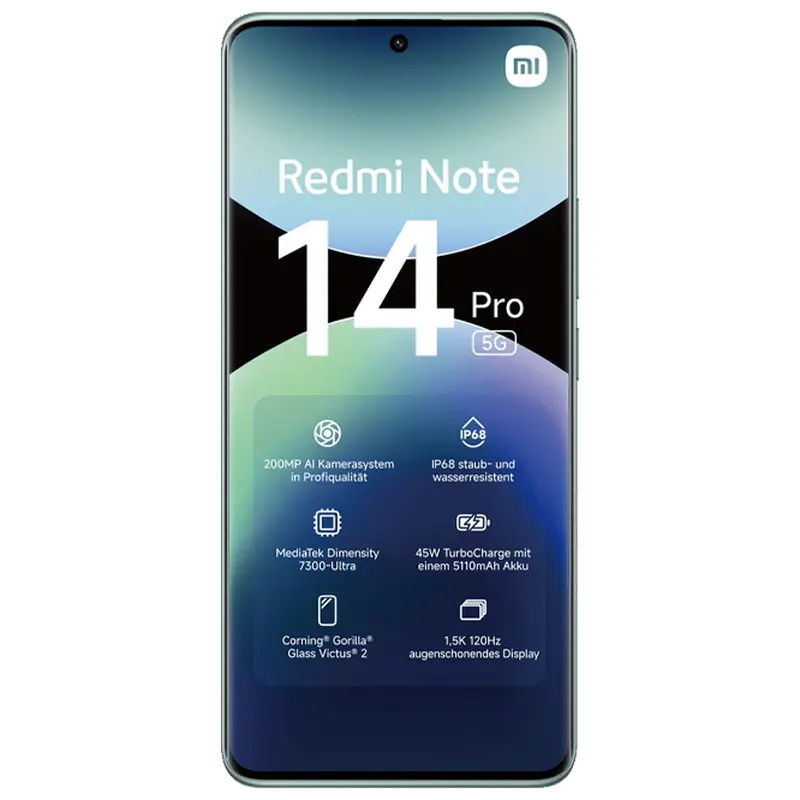 Xiaomi Redmi Note 14 Pro 5G / 8GB / 256GB Green