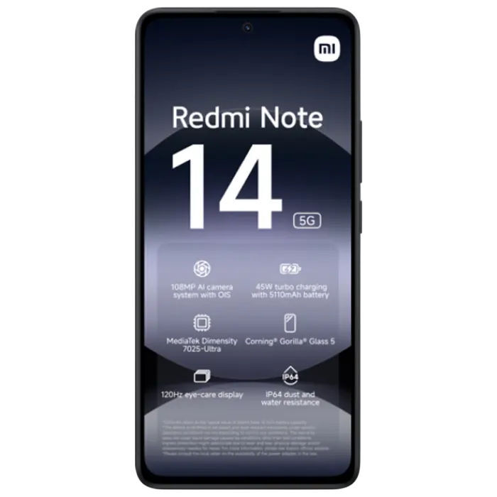 Xiaomi Redmi Note 14 5G / 6GB / 128GB Black