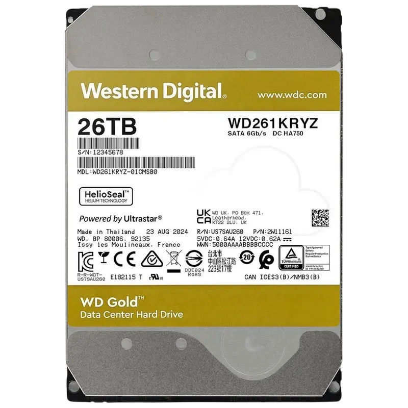 WesternDigital Gold 26TB / WD261KRYZ
