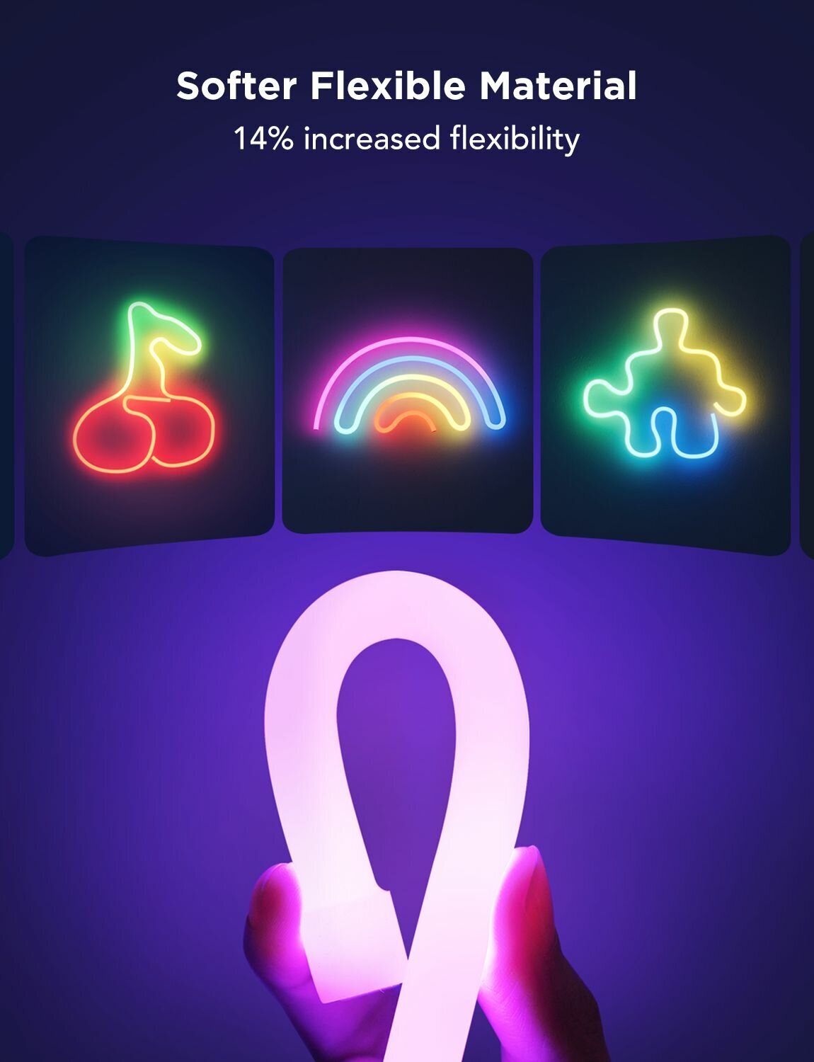 GOVEE RGBIC Neon Rope Strip Ligth 2s 4m / H61D4C11