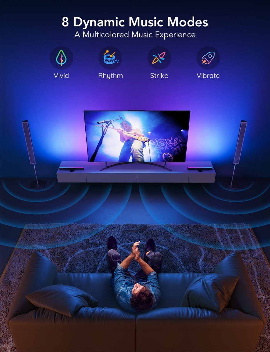 GOVEE RGBIC TV Light Bars / H6046311