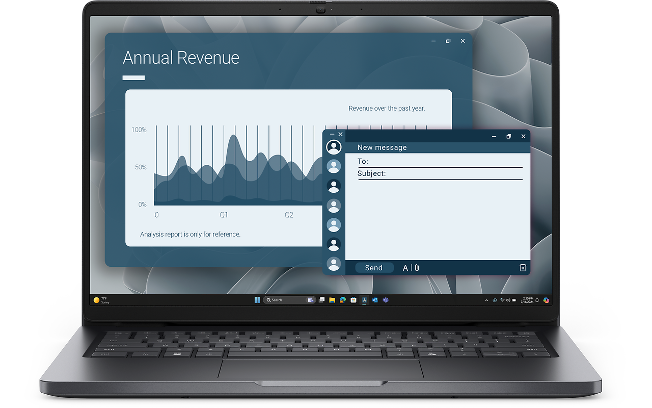 DELL Pro 14 / 14 IPS FullHD+ / Ryzen AI 7 PRO 350 / 16Gb DDR5 / 512Gb SSD / Windows 11 PRO