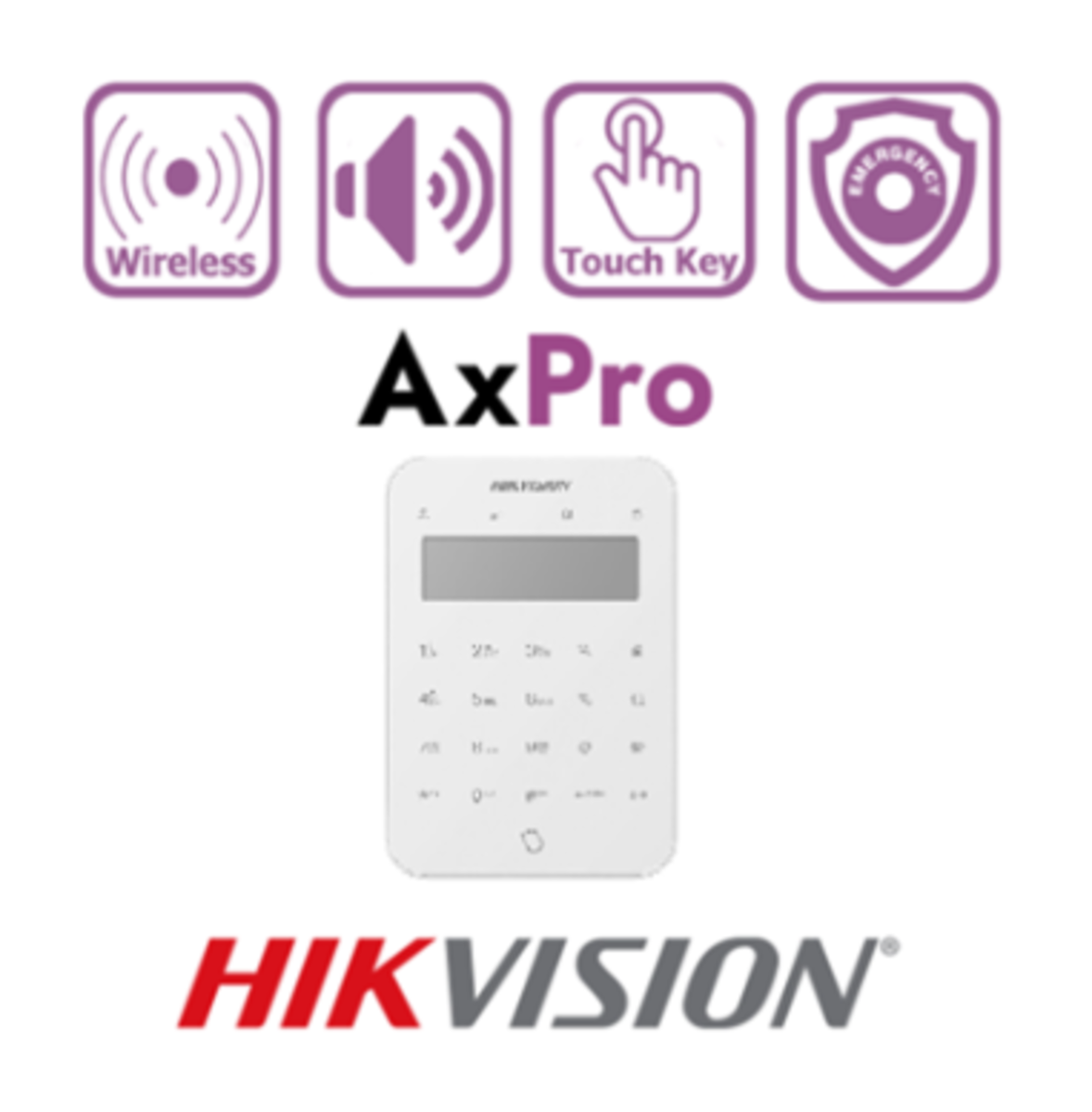 HIKVISION DS-PK1-LT-WE / LED KEYPAD White