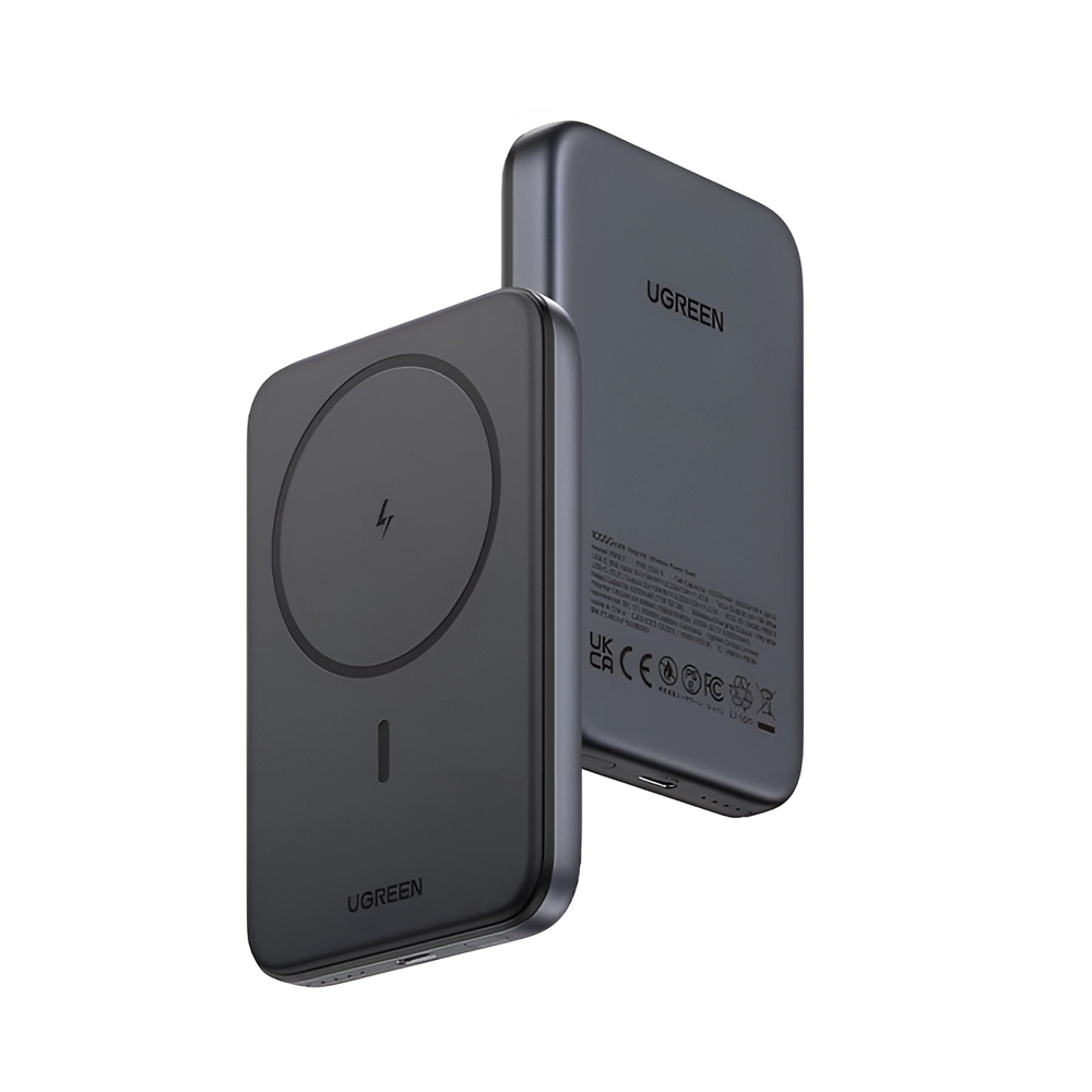 UGREEN Mini Magnetic Wireless Qi 10000mAh 20W Grey