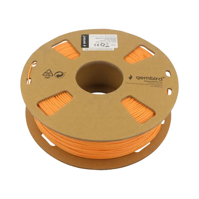 Gembird 3DP-PLA-01-MT / PLA 1.75mm 1kg Matte Filament Orange