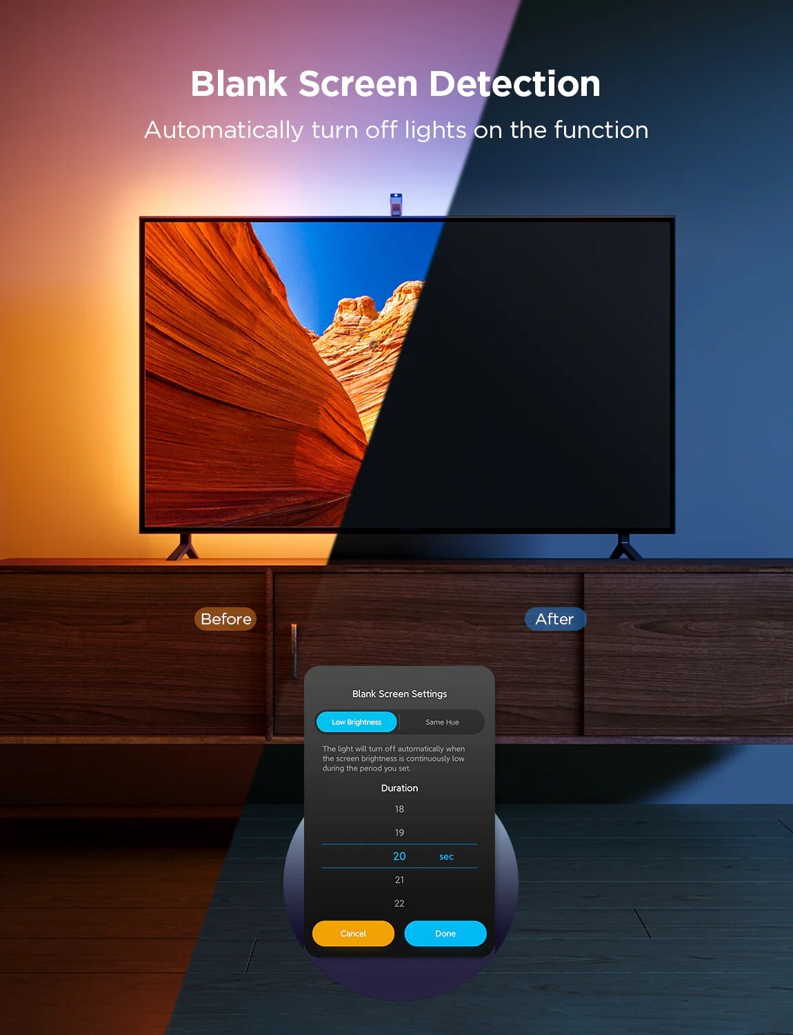 GOVEE RGBIC TV Backlight 3 Lite / H60973D1