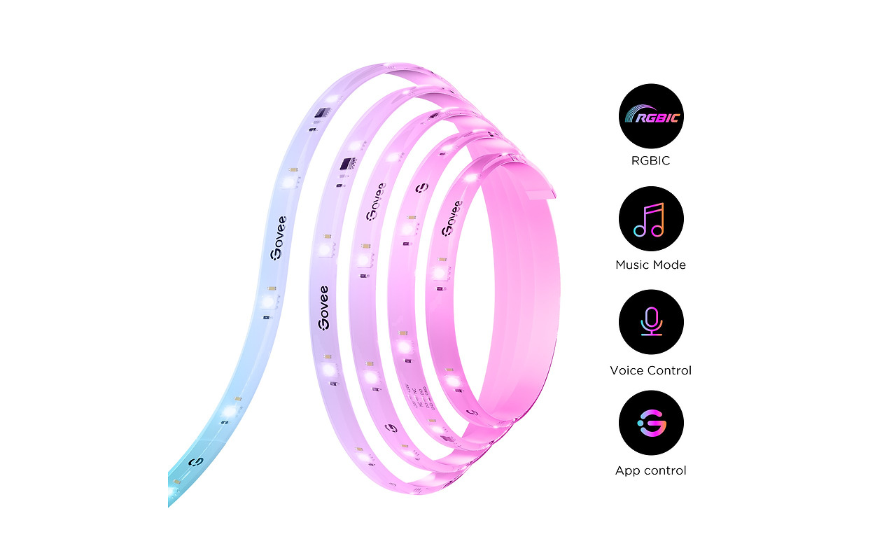 GOVEE RGBIC S LED Strip Light 5m / H612ACD1