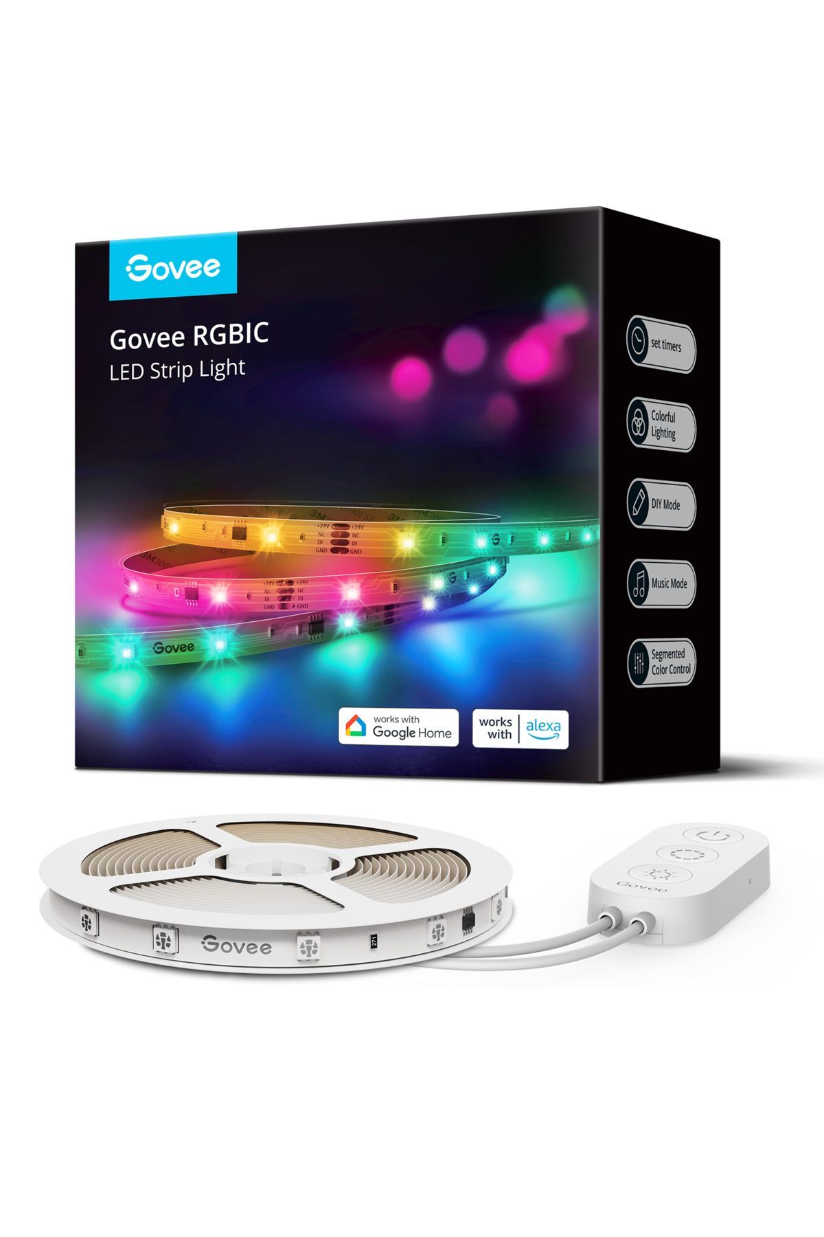 GOVEE RGBIC Basic LED Strip Light 10m / H618C3D1