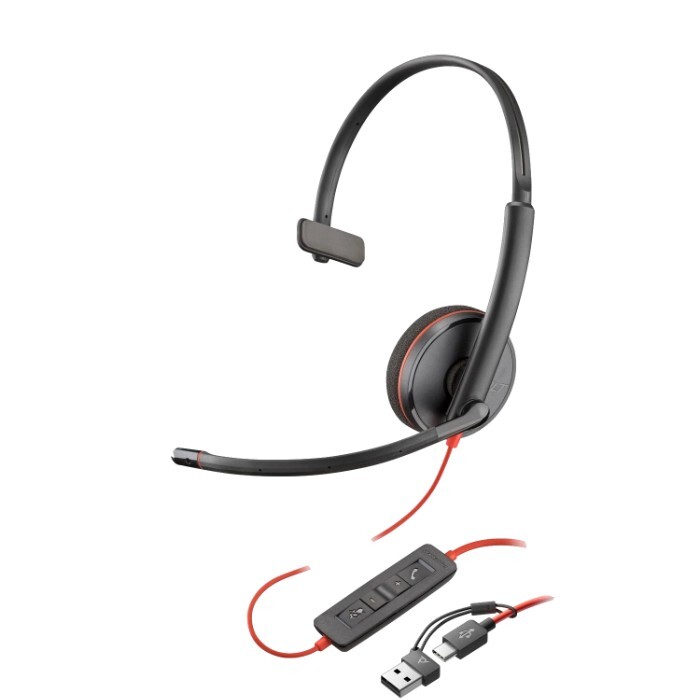 Poly Blackwire 3210 Monaural USB-C