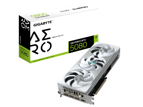 GIGABYTE GeForce RTX 5080 16GB GDDR7 Aero OC 256bit / GV-N5080AERO OC-16GD
