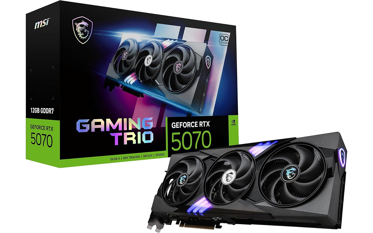 MSI GeForce RTX 5070 GAMING TRIO 12G OC / 12GB GDDR7 192Bit