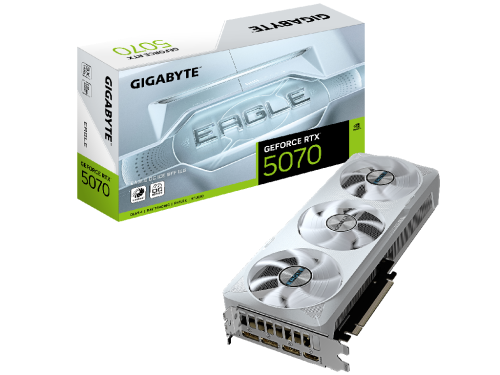 GIGABYTE GeForce RTX 5070 EAGLE OC ICE 12G / 12GB GDDR7 192bit / GV-N5070EAGLEOC-ICE-12GD