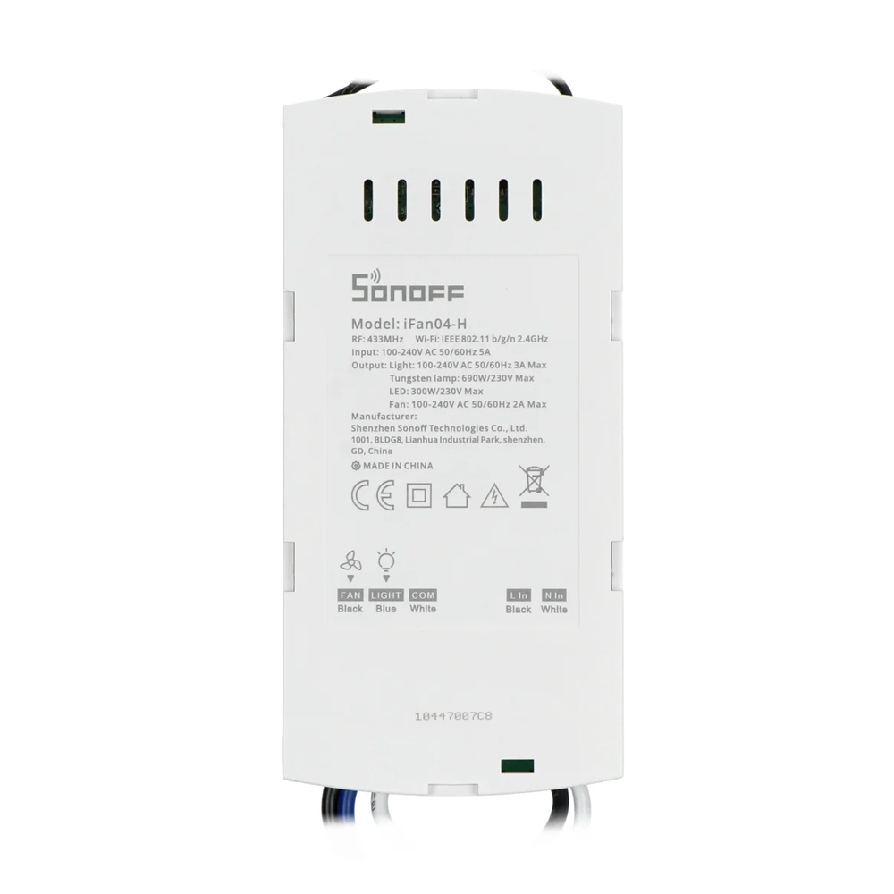 Sonoff Wi-Fi Ceiling Fan And Light Controller iFan04-H