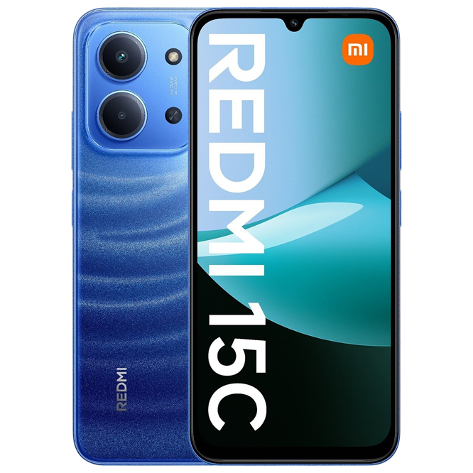 Xiaomi Redmi 15C / 6.9 IPS LCD /  Helio G81 Ultra / 4GB / 256GB / 6000mAh Blue