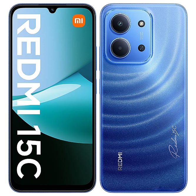Xiaomi Redmi 15C / 6.9 IPS LCD /  Helio G81 Ultra / 4GB / 256GB / 6000mAh Blue