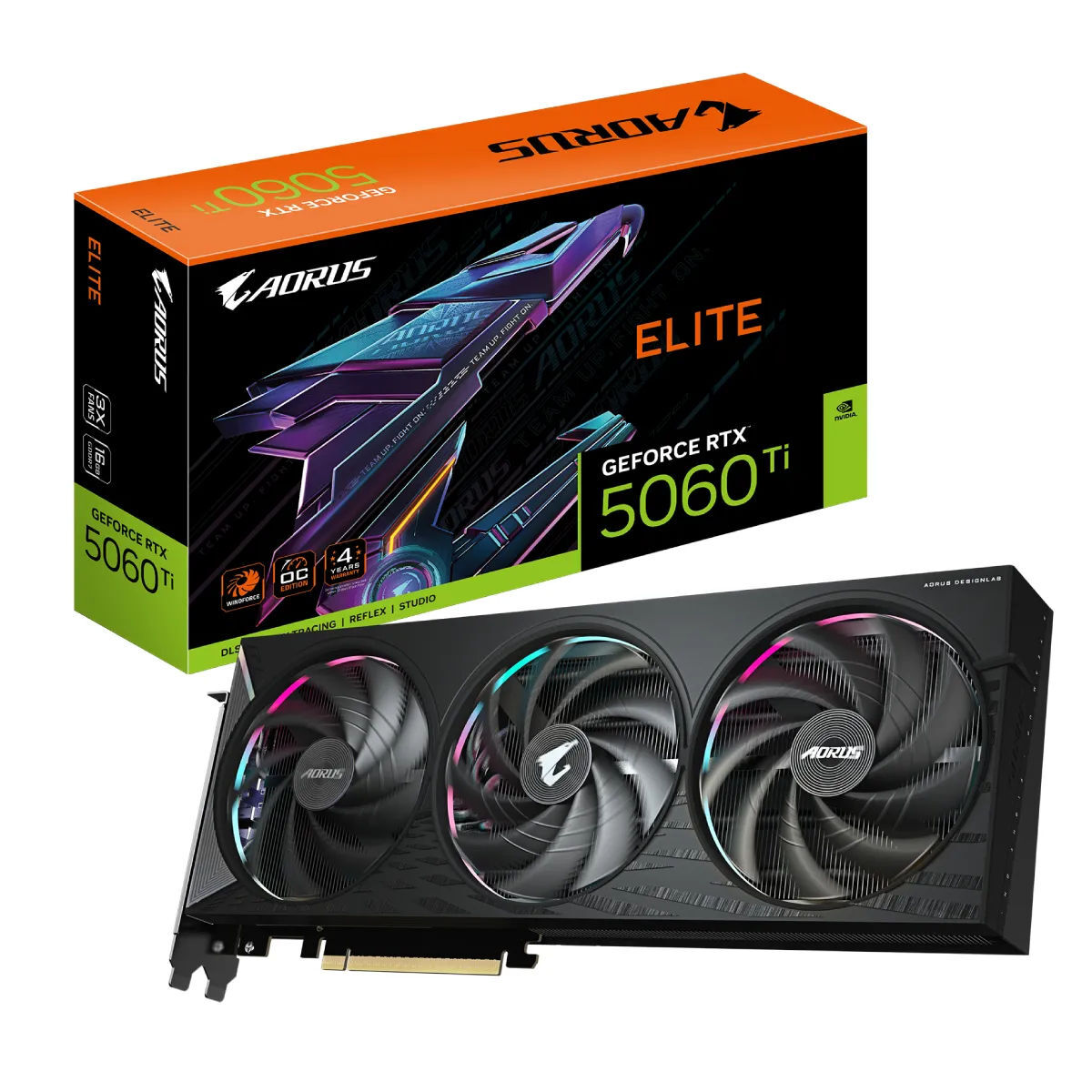GIGABYTE GeForce RTX 5060 Ti 16GB GDDR7 Aorus E 128bit / GV-N506TAORUS E-16GD
