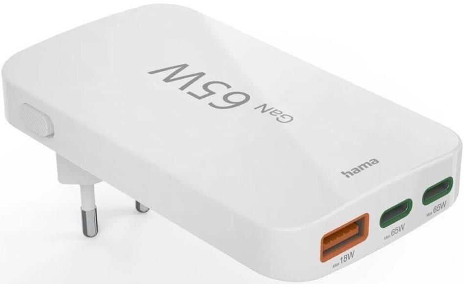 HAMA Fast Charger Flat Mini 65W / 201976 White