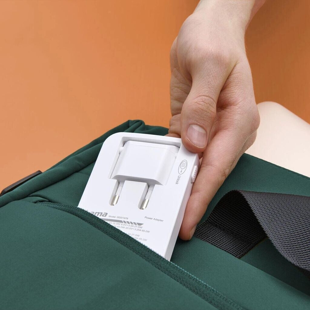 HAMA Fast Charger Flat Mini 65W / 201976 White