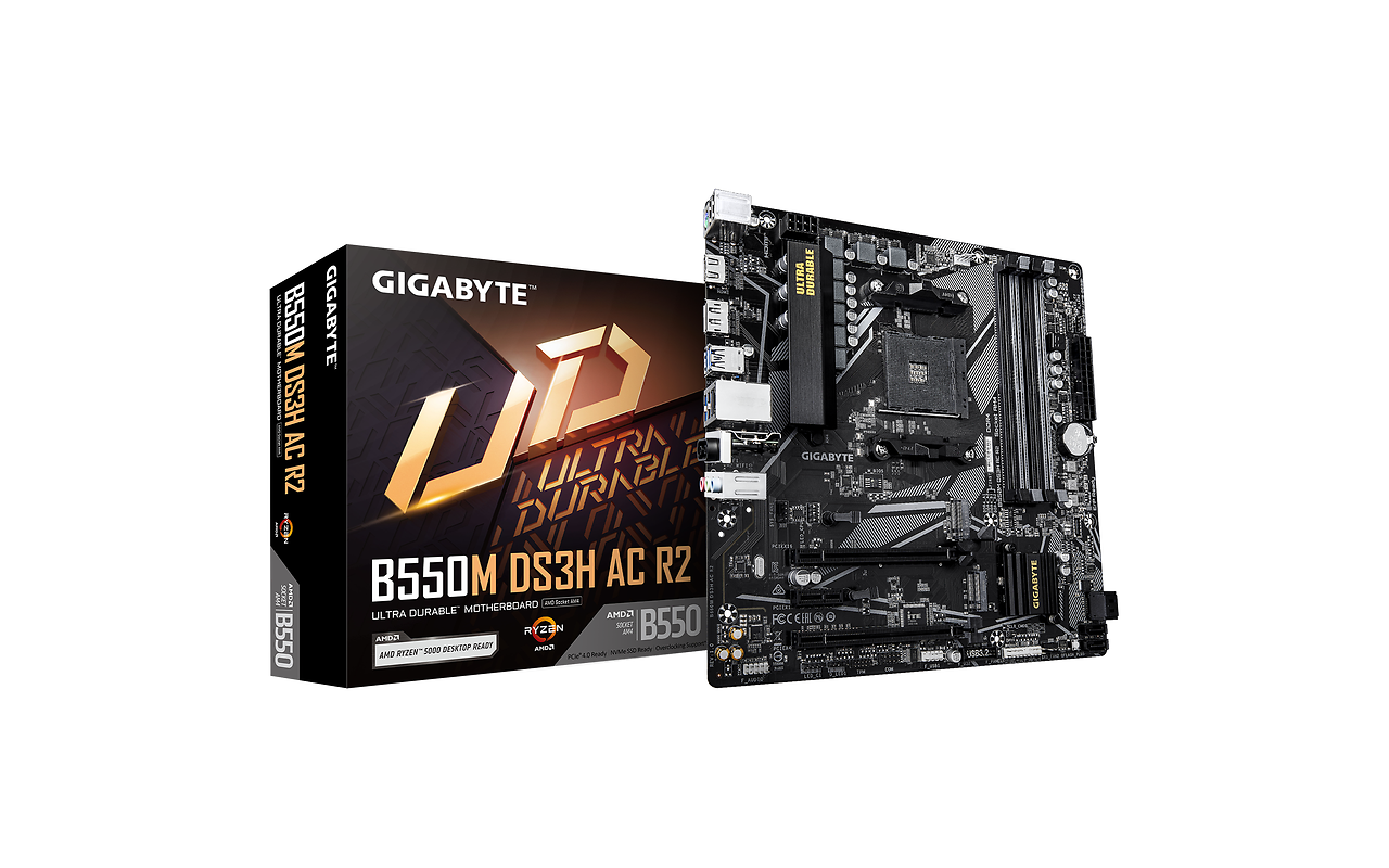 GIGABYTE B550M DS3H R2 mATX AM4 DDR4