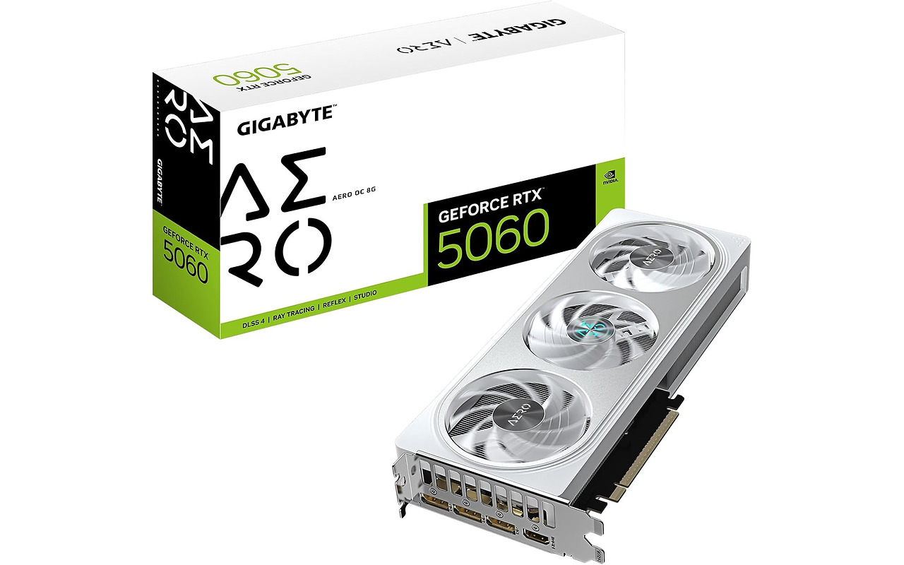 GIGABYTE GeForce RTX 5060 8GB GDDR7 Aero OC 128bit / GV-N5060AERO OC-8GD