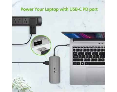 Acer Type-C Dongle 7-in-1 Silver