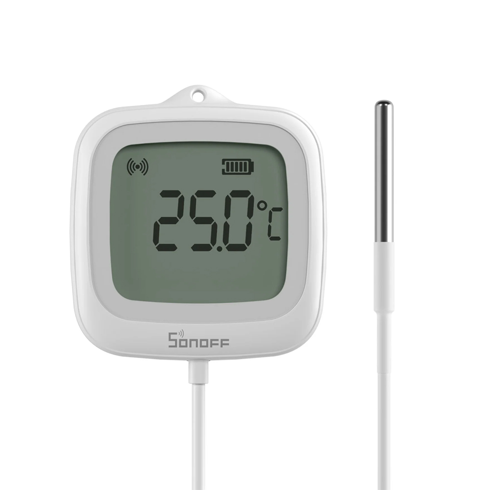 Sonoff Zigbee LCD Smart Thermometer IP65 / SNZB-02LD White