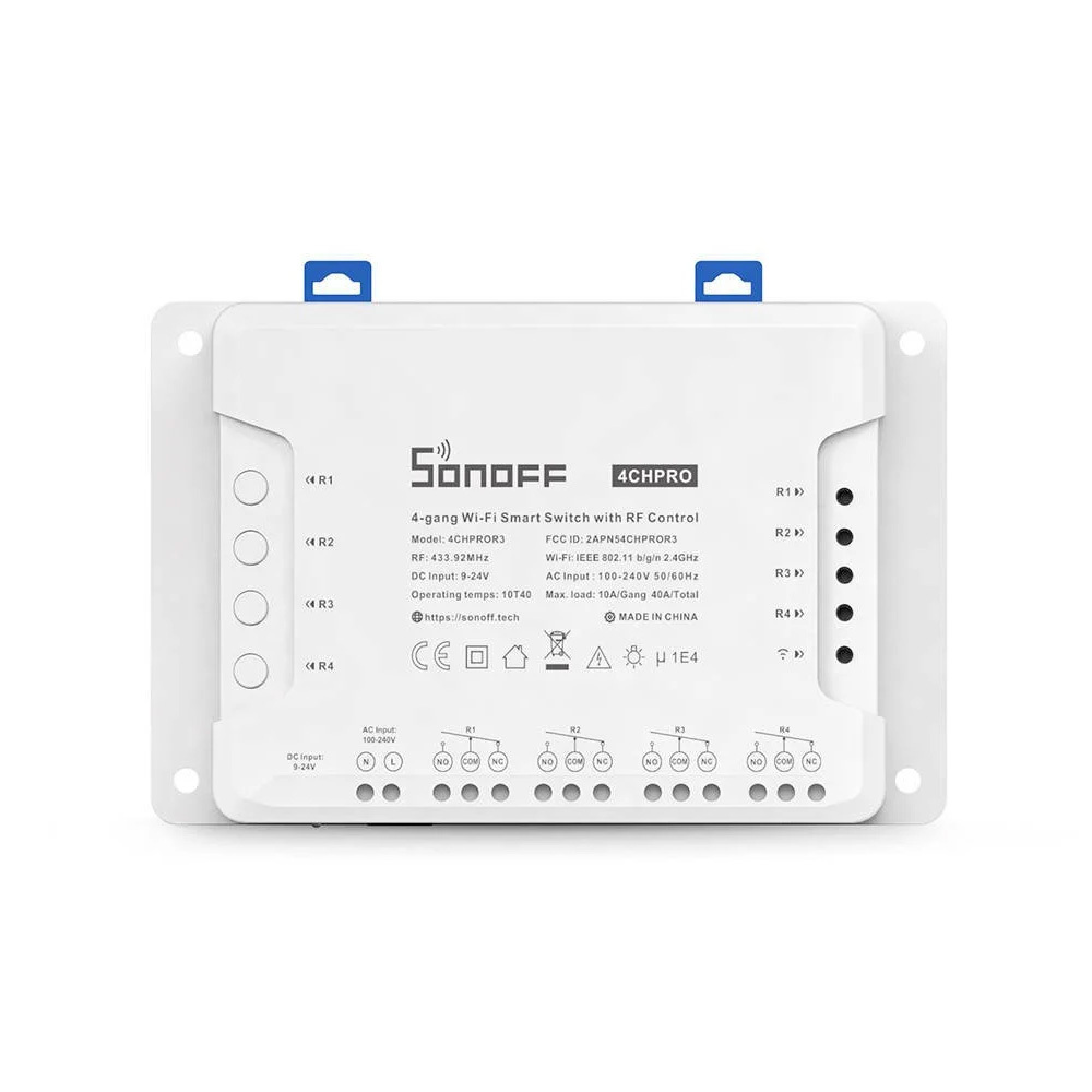 Sonoff Wi-Fi 4-Gang Smart Switch with RF Control 4CHPROR3