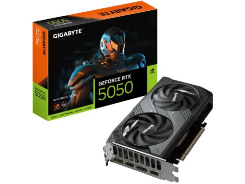GIGABYTE GeForce  RTX 5050 8GB GDDR6 WindForce OC 128bit / GV-N5050WF2OC-8GD