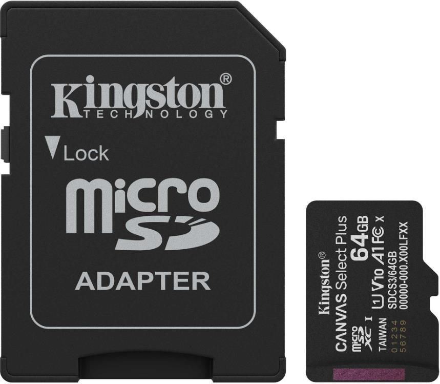 Kingston Canvas Select Plus microSD / SDCS3/64GB