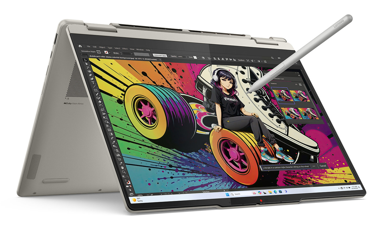 Lenovo Yoga 7 2-in-1 14AKP10 / 14 Touch OLED  WUXGA 400nits / Ryzen AI 5 340 / 16GB LPDDR5x / 1TB SSD / Windows 11 HOME