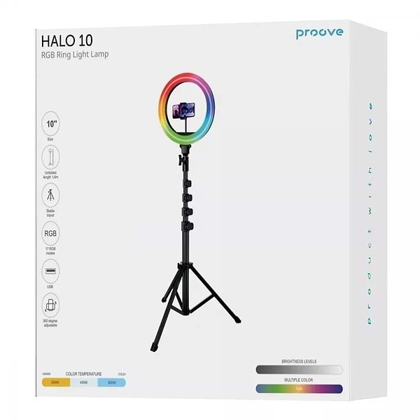 Proove RGB Ring Light Lamp Halo10