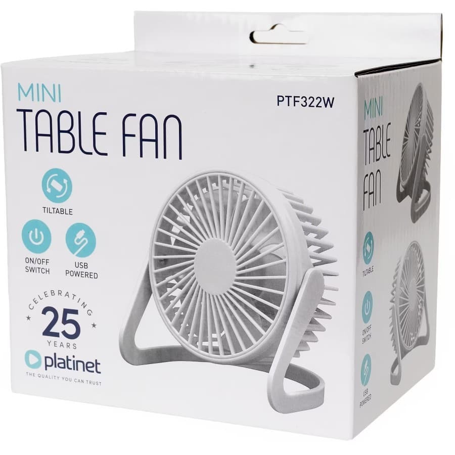 Platinet PTF322 / TABLE FAN MINI White