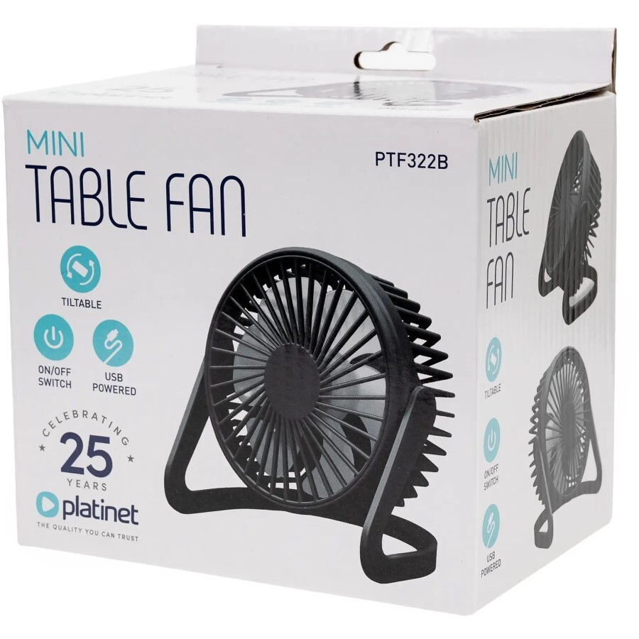 Platinet PTF322 / TABLE FAN MINI Black