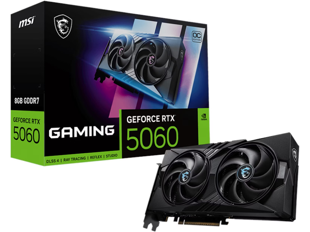 MSI GeForce RTX 5060 GAMING OC 8G / 8GB GDDR7 128Bit