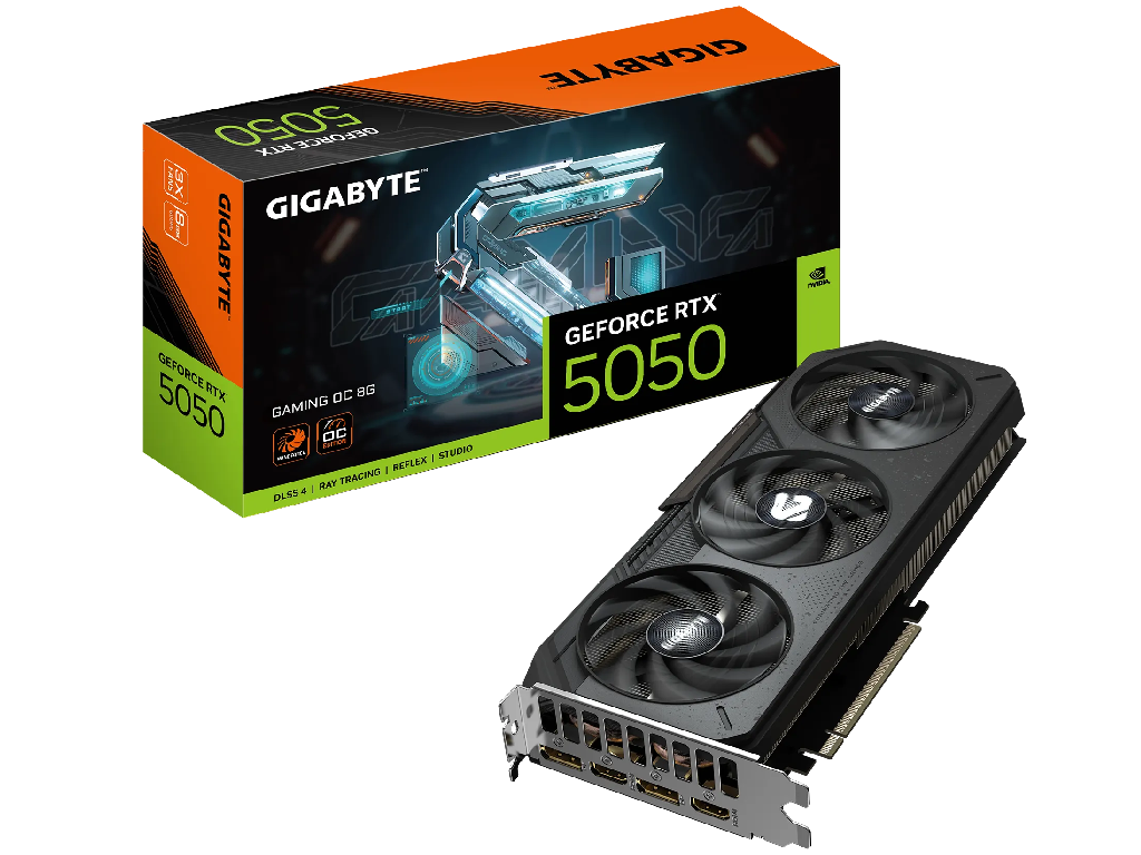 GIGABYTE GeForce RTX 5050 GAMING OC 8G / 8GB GDDR6 128bit / GV-N5050GAMING-OC-8GD