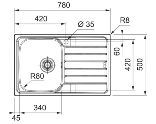 FRANKE SKL 611-78/50 / 101.0716.652
