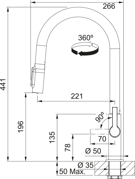 FRANKE Maris Slim J Clear Water / 120.0736.601