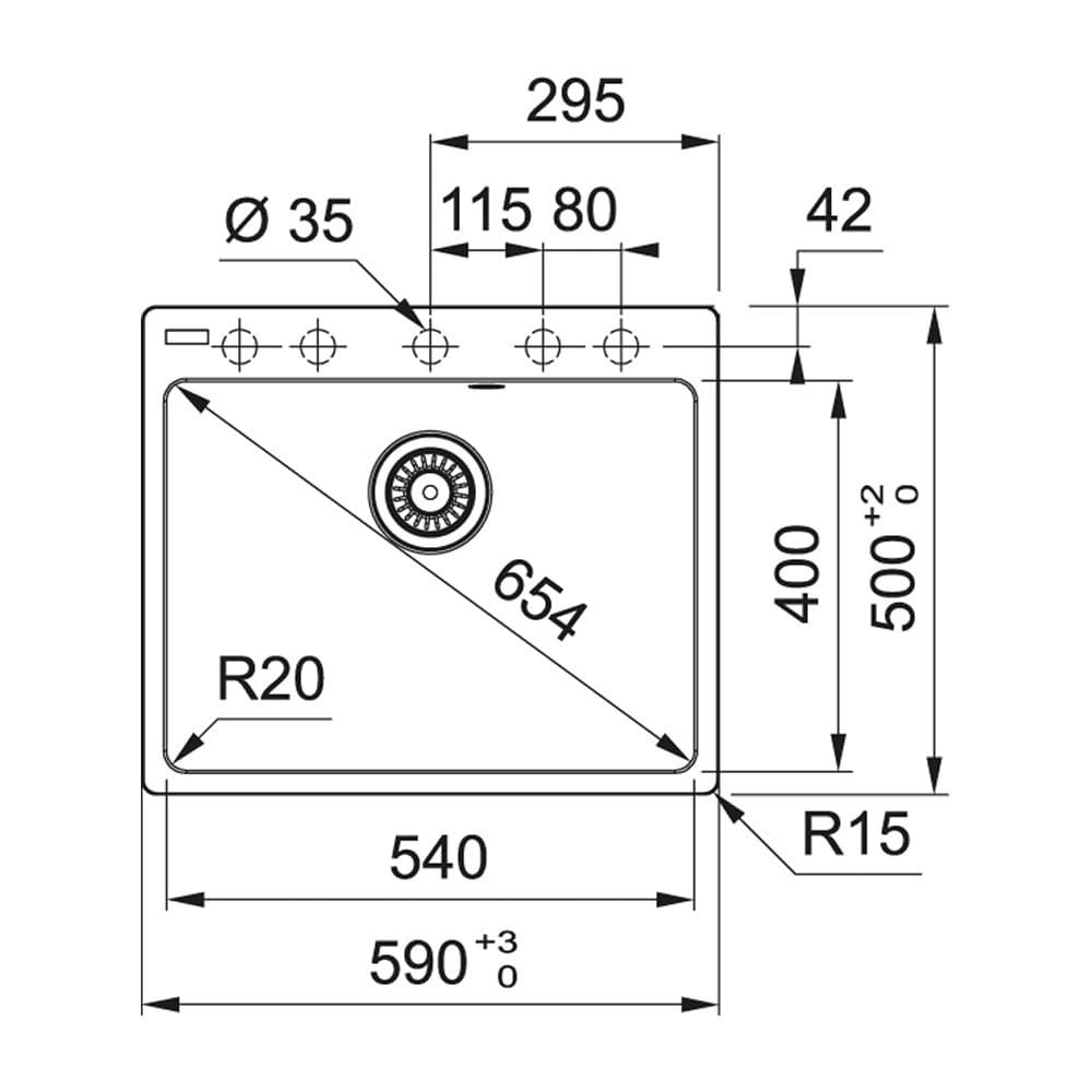 FRANKE MRG 610-54 / 114.0660.137