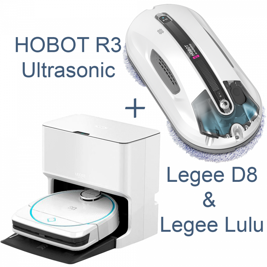 HOBOT  Legee D8 + Legee LuLu + Window Cleaning Robot R3