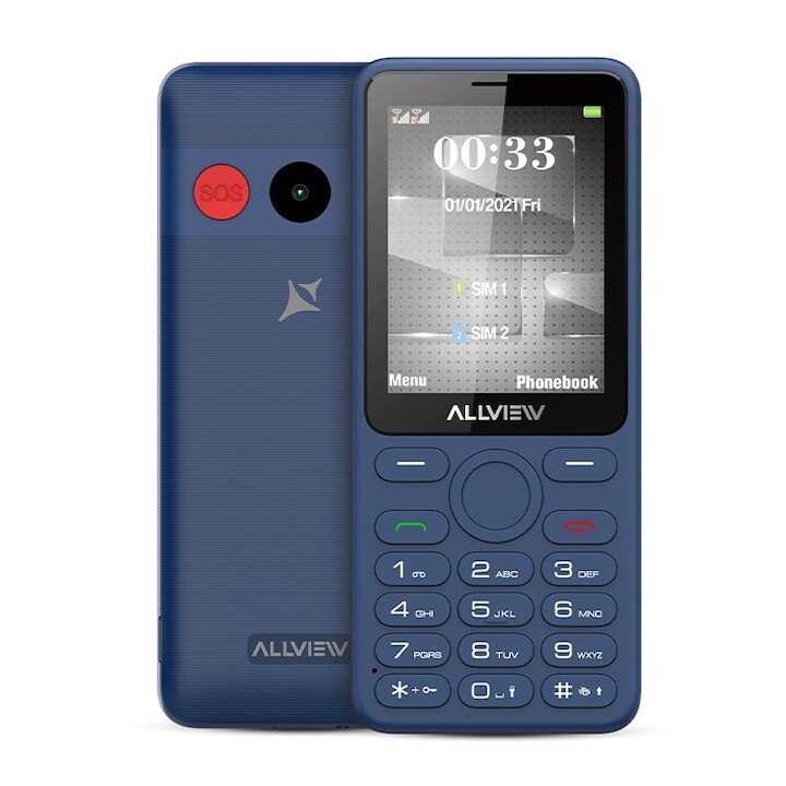 AllView M30 LUNA 2G / 2.8 TFT / MT6261D / 2GB / 32MB / 1400mAh Blue