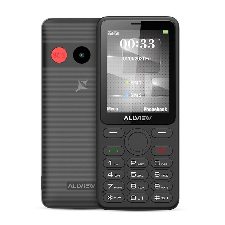 AllView M30 LUNA 2G / 2.8 TFT / MT6261D / 2GB / 32MB / 1400mAh Grey