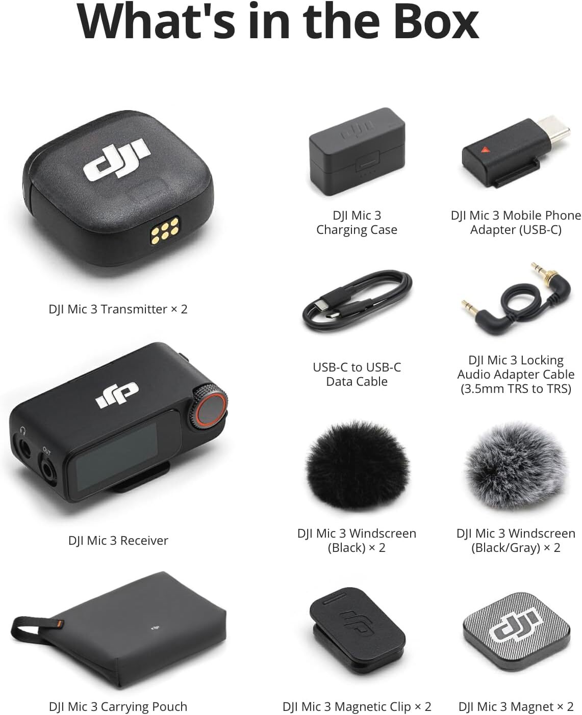 DJI Mic 3 / 2 TX + 1 RX + Charging Case