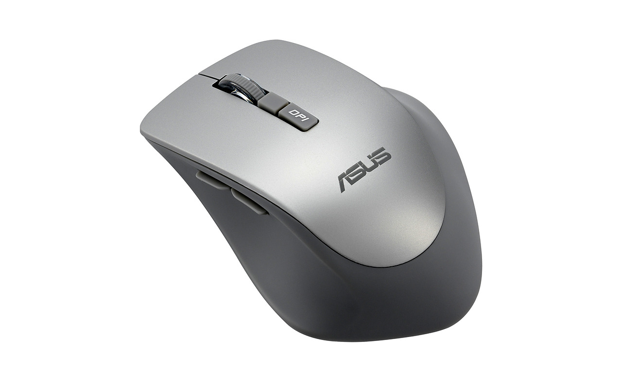 Mouse ASUS WT425 / Wireless / Silent / Optical / 1000-1600 dpi / 6 buttons / Ergonomic / Silver