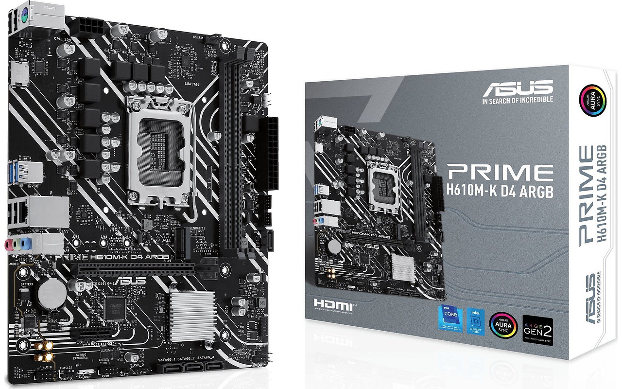 ASUS PRIME H610M-K D4 ARGB