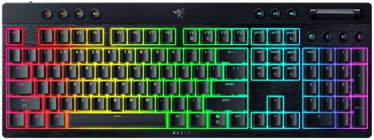 Razer Mechanical BlackWidow V4 Low-Profile HyperSpeed / RZ03-05270100-R3M1 English
