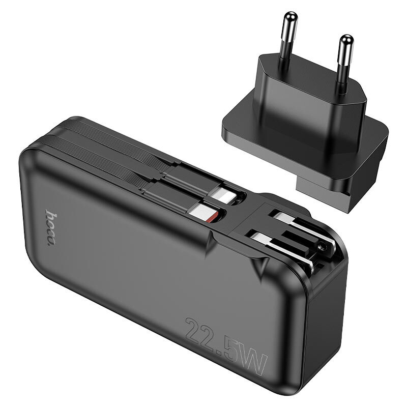 Hoco J126 Travel 22.5W  with cable 10000mAh Black