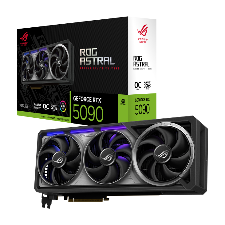 ASUS GeForce RTX 5090 32GB GDDR7 ROG Astral Gaming OC 512bit / ROG-ASTRAL-RTX5090-O32G-GAMING