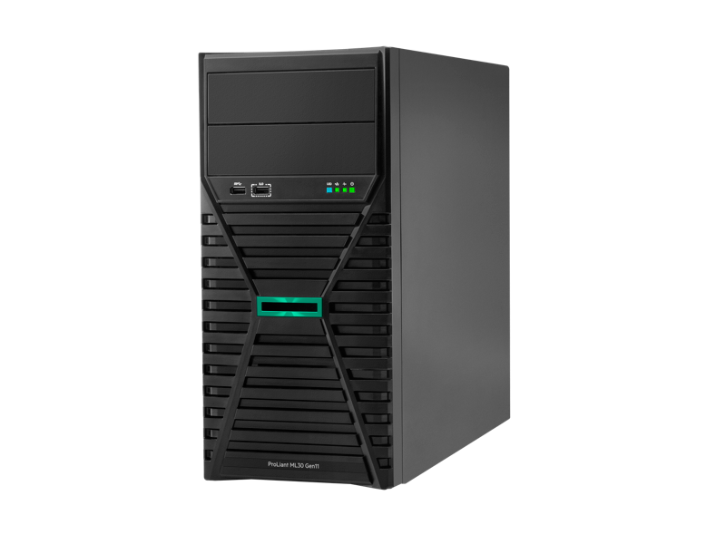 HPE ProLiant ML30 Gen11 / Xeon E‑2434 / 32GB DDR5 / 2x 960GB SSD / 800W PS / P77232-425