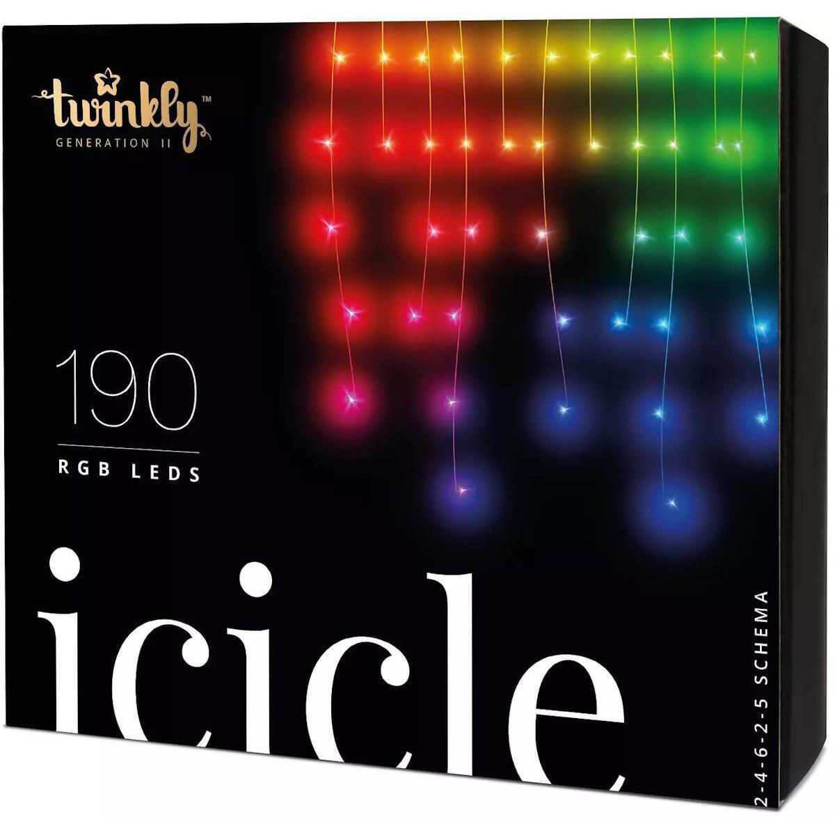 Twinkly Icicle RGB 190 Gen II 5m / TWI190STP-TEU